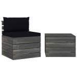 vidaXL Set mobilier grădină din paleți, 2 piese, cu perne, lemn de pin vidaXL Set mobilier grădină din paleți, 2 piese, cu perne, lemn de pin