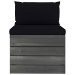 vidaXL Set mobilier grădină din paleți, 2 piese, cu perne, lemn de pin vidaXL Set mobilier grădină din paleți, 2 piese, cu perne, lemn de pin