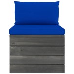 vidaXL Set mobilier grădină din paleți, 2 piese, cu perne, lemn de pin