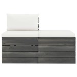 vidaXL Set mobilier grădină din paleți, 2 piese, cu perne, lemn de pin vidaXL Set mobilier grădină din paleți, 2 piese, cu perne, lemn de pin
