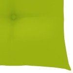 vidaXL Scaune de grădină cu perne verde aprins, 3 buc., lemn masiv tec vidaXL Scaune de grădină cu perne verde aprins, 3 buc., lemn masiv tec