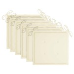 vidaXL Scaune de grădină cu perne crem, 6 buc., lemn masiv de tec vidaXL Scaune de grădină cu perne crem, 6 buc., lemn masiv de tec