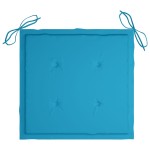 vidaXL Scaune de grădină cu perne albastre, 6 buc., lemn masiv de tec vidaXL Scaune de grădină cu perne albastre, 6 buc., lemn masiv de tec