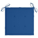 vidaXL Scaune de grădină cu perne albastre, 6 buc., lemn masiv de tec vidaXL Scaune de grădină cu perne albastre, 6 buc., lemn masiv de tec