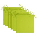 vidaXL Scaune de grădină cu perne verde aprins, 6 buc., lemn masiv tec vidaXL Scaune de grădină cu perne verde aprins, 6 buc., lemn masiv tec