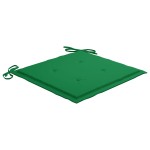 vidaXL Scaun balansoar cu pernă verde, lemn masiv de tec vidaXL Scaun balansoar cu pernă verde, lemn masiv de tec