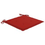 vidaXL Scaun balansoar cu perne roșii, lemn masiv tec vidaXL Scaun balansoar cu perne roșii, lemn masiv tec