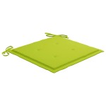 vidaXL Scaun balansoar cu pernă verde aprins, lemn masiv de tec vidaXL Scaun balansoar cu pernă verde aprins, lemn masiv de tec