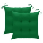 vidaXL Scaun balansoar cu perne verde, lemn masiv de tec vidaXL Scaun balansoar cu perne verde, lemn masiv de tec