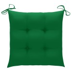 vidaXL Scaun balansoar cu perne verde, lemn masiv de tec vidaXL Scaun balansoar cu perne verde, lemn masiv de tec