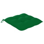 vidaXL Scaun balansoar cu perne verde, lemn masiv de tec vidaXL Scaun balansoar cu perne verde, lemn masiv de tec