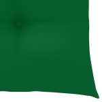 vidaXL Scaun balansoar cu perne verde, lemn masiv de tec vidaXL Scaun balansoar cu perne verde, lemn masiv de tec