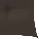 vidaXL Scaun balansoar cu pernă gri taupe, lemn masiv tec vidaXL Scaun balansoar cu pernă gri taupe, lemn masiv tec