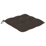 vidaXL Scaune de grădină cu perne gri taupe, 2 buc., lemn masiv tec vidaXL Scaune de grădină cu perne gri taupe, 2 buc., lemn masiv tec