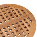 vidaXL Set mobilier exterior pliabil cu pernă, 3 piese, lemn masiv tec