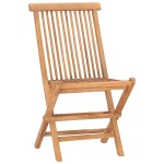 vidaXL Set mobilier pliabil exterior cu perne 3 piese, lemn masiv tec vidaXL Set mobilier pliabil exterior cu perne 3 piese, lemn masiv tec