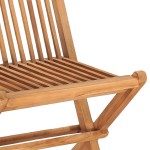vidaXL Set mobilier pliabil exterior cu perne 3 piese, lemn masiv tec vidaXL Set mobilier pliabil exterior cu perne 3 piese, lemn masiv tec