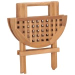 vidaXL Set mobilier pliabil exterior cu perne, 3 piese, lemn masiv tec vidaXL Set mobilier pliabil exterior cu perne, 3 piese, lemn masiv tec