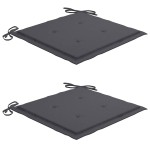 vidaXL Set mobilier exterior pliabil cu perne, 3 piese, lemn masiv tec