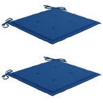 vidaXL Set mobilier exterior pliabil cu perne, 3 piese, lemn masiv tec