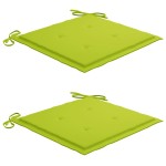 vidaXL Set mobilier exterior pliabil cu perne, 3 piese, lemn masiv tec