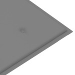 vidaXL Bancă de grădină stivuibilă cu pernă, 128,5 cm, lemn masiv tec vidaXL Bancă de grădină stivuibilă cu pernă, 128,5 cm, lemn masiv tec