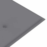 vidaXL Bancă de grădină stivuibilă cu pernă, 159 cm, lemn masiv de tec