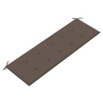 vidaXL Bancă de grădină stivuibilă cu pernă, 159 cm, lemn masiv de tec