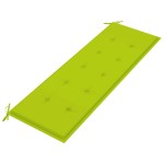vidaXL Bancă de grădină stivuibilă cu pernă, 159 cm, lemn masiv de tec