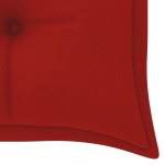vidaXL Bancă de grădină stivuibilă cu pernă, 159 cm, lemn masiv tec vidaXL Bancă de grădină stivuibilă cu pernă, 159 cm, lemn masiv tec