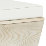 vidaXL Canapea grădină 2 locuri din paleți, cu perne, lemn de molid