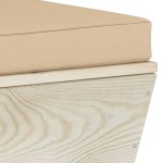 vidaXL Canapea grădină din paleți, 2 locuri, cu perne, lemn de molid