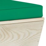 vidaXL Canapea grădină 2 locuri din paleți, cu perne, lemn de molid