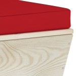 vidaXL Canapea grădină 2 locuri din paleți, cu perne, lemn de molid