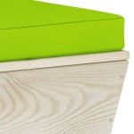 vidaXL Canapea grădină din paleți, 2 locuri, cu perne, lemn de molid