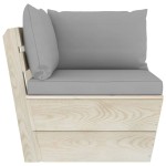 vidaXL Set mobilier grădină din paleți cu perne, 5 piese, lemn molid vidaXL Set mobilier grădină din paleți cu perne, 5 piese, lemn molid