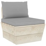 vidaXL Set mobilier grădină din paleți cu perne, 5 piese, lemn molid vidaXL Set mobilier grădină din paleți cu perne, 5 piese, lemn molid