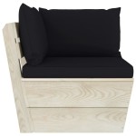 vidaXL Set mobilier grădină din paleți cu perne, 5 piese, lemn molid vidaXL Set mobilier grădină din paleți cu perne, 5 piese, lemn molid