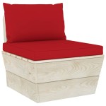 vidaXL Set mobilier grădină din paleți cu perne, 6 piese, lemn molid vidaXL Set mobilier grădină din paleți cu perne, 6 piese, lemn molid