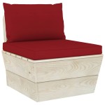 vidaXL Set mobilier grădină din paleți cu perne, 6 piese, lemn molid vidaXL Set mobilier grădină din paleți cu perne, 6 piese, lemn molid