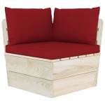 vidaXL Set mobilier grădină din paleți, 7 piese, cu perne, lemn molid vidaXL Set mobilier grădină din paleți, 7 piese, cu perne, lemn molid