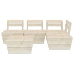 vidaXL Set mobilier paleți pentru grădină 5 piese lemn molid tratat vidaXL Set mobilier paleți pentru grădină 5 piese lemn molid tratat