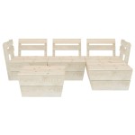 vidaXL Set mobilier de grădină paleți, 5 piese, lemn de molid tratat vidaXL Set mobilier de grădină paleți, 5 piese, lemn de molid tratat