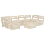 vidaXL Set mobilier grădină din paleți, 7 piese, lemn de molid tratat vidaXL Set mobilier grădină din paleți, 7 piese, lemn de molid tratat