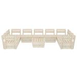 vidaXL Set mobilier grădină paleți, 10 piese, lemn de molid tratat vidaXL Set mobilier grădină paleți, 10 piese, lemn de molid tratat