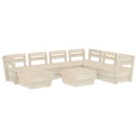 vidaXL Set mobilier de grădină din palet 8 piese lemn de molid tratat vidaXL Set mobilier de grădină din palet 8 piese lemn de molid tratat