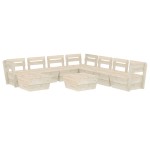 vidaXL Set mobilier de grădină, 9 piese, lemn de molid tratat vidaXL Set mobilier de grădină, 9 piese, lemn de molid tratat
