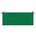 vidaXL Bancă de grădină pliabilă cu pernă, 118 cm, bambus