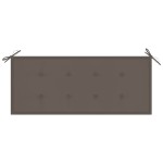 vidaXL Bancă de grădină pliabilă cu pernă, 118 cm, bambus vidaXL Bancă de grădină pliabilă cu pernă, 118 cm, bambus