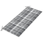 vidaXL Bancă de grădină pliabilă cu pernă, 118 cm, bambus